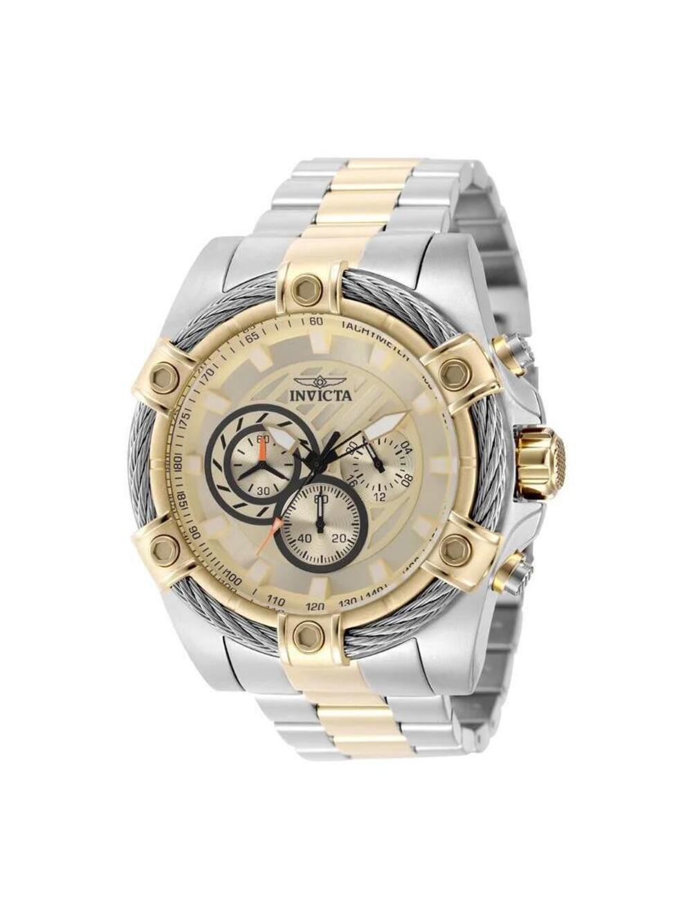 Invicta Bolt Ace Men's Watch - 52mm, Gold, Steel (49747)